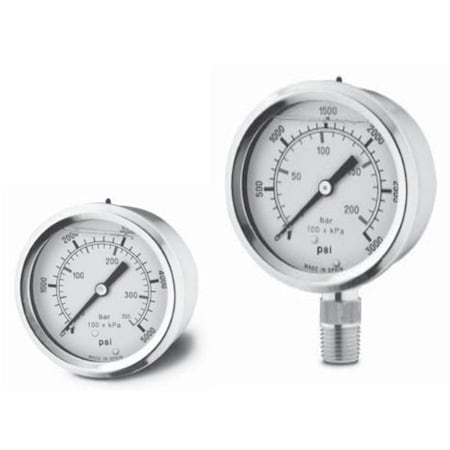 Dynamic Glycerine Filled Gauges, 2.5 in Diameter, 0-600 PSI 221551